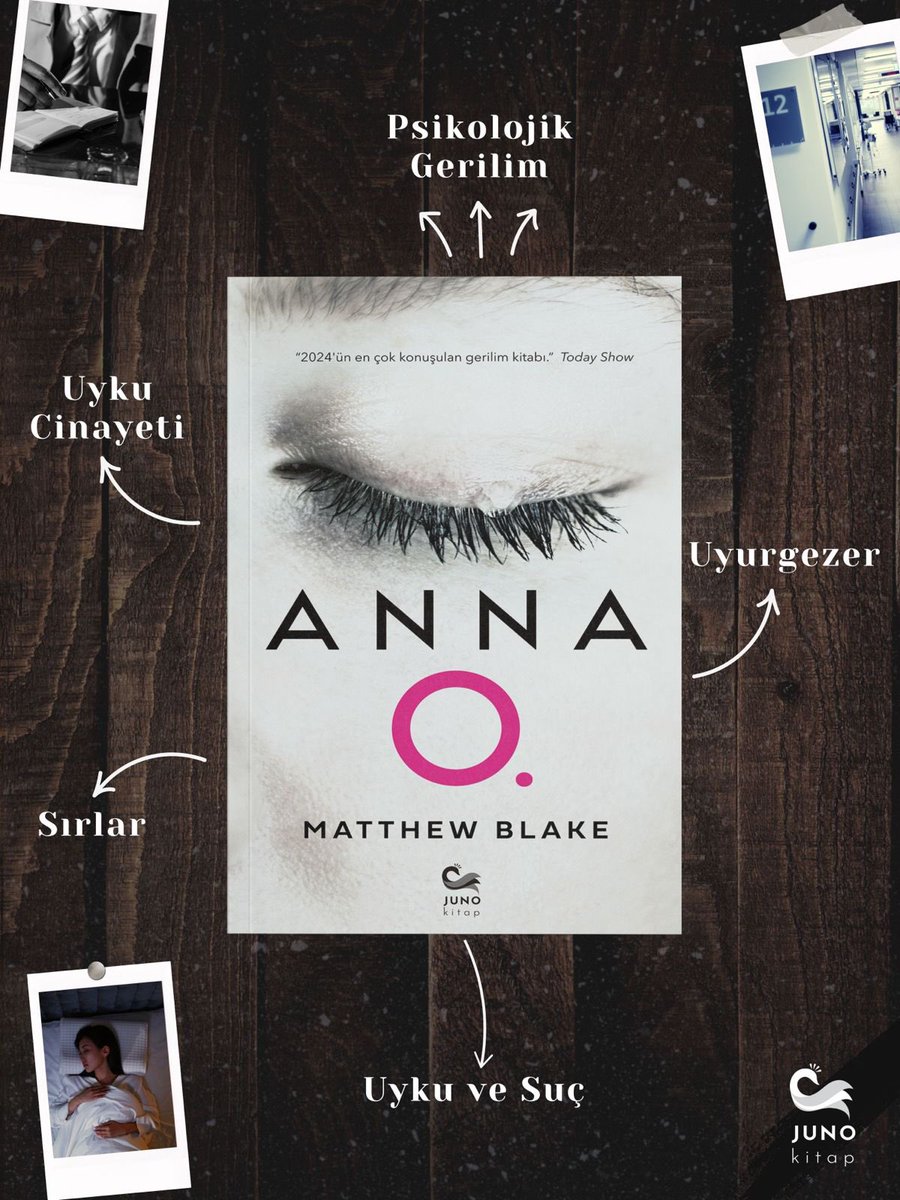 juno_kitap's tweet photo. Anna O, son sayfasına kadar sizi etkisi altında tutacak.
#junokitap #AnnaO #MatthewBlake #PsikolojikGerilim #Kitapkurdu #KitapÖnerisi https://t.co/O1ONz41fFq