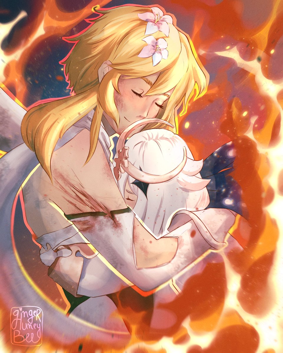 🔥 Pyro Traveler and Paimon 🔥
#Genshinlmpact #Genshinfanart #HoYocreators