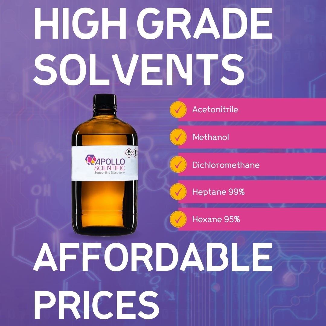 Apollo Scientific (@apollosciuk) on Twitter photo Explore our new range of high-grade solvents, including HPLC, Absolv & LCMS-grade options. Contact sales@apolloscientific.co.uk to learn more! #HPLC #LCMS #solvents #chemicalsupply Explore our new range of high-grade solvents, including HPLC, Absolv & LCMS-grade options. Contact sales@apolloscientific.co.uk to learn more! #HPLC #LCMS #solvents #chemicalsupply