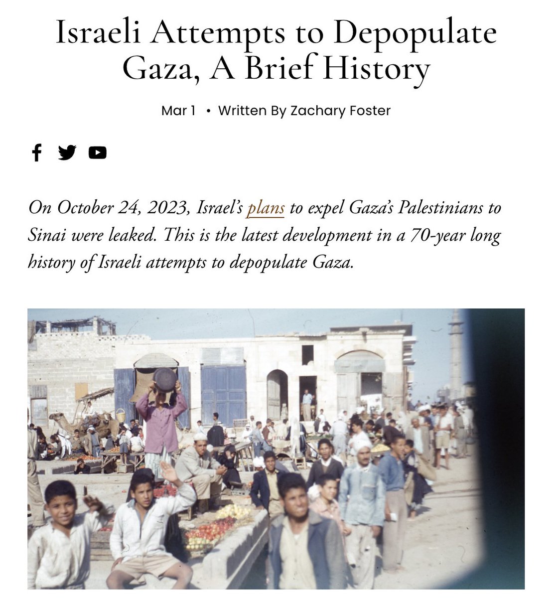 Zachary Foster (@_zachfoster) on Twitter photo Hey <a href="/realDonaldTrump/">Donald J. Trump</a>, you are not the first one to try to ethnically cleanse Gaza. Here's a brief primer on the history of the failed idea: palestinenexus.com/articles/israe… Hey <a href="/realDonaldTrump/">Donald J. Trump</a>, you are not the first one to try to ethnically cleanse Gaza. Here's a brief primer on the history of the failed idea: palestinenexus.com/articles/israe…