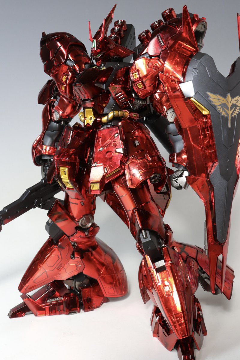 RG サザビー [メカニカルコアメッキ] 完成しました！ フレーム等の成型