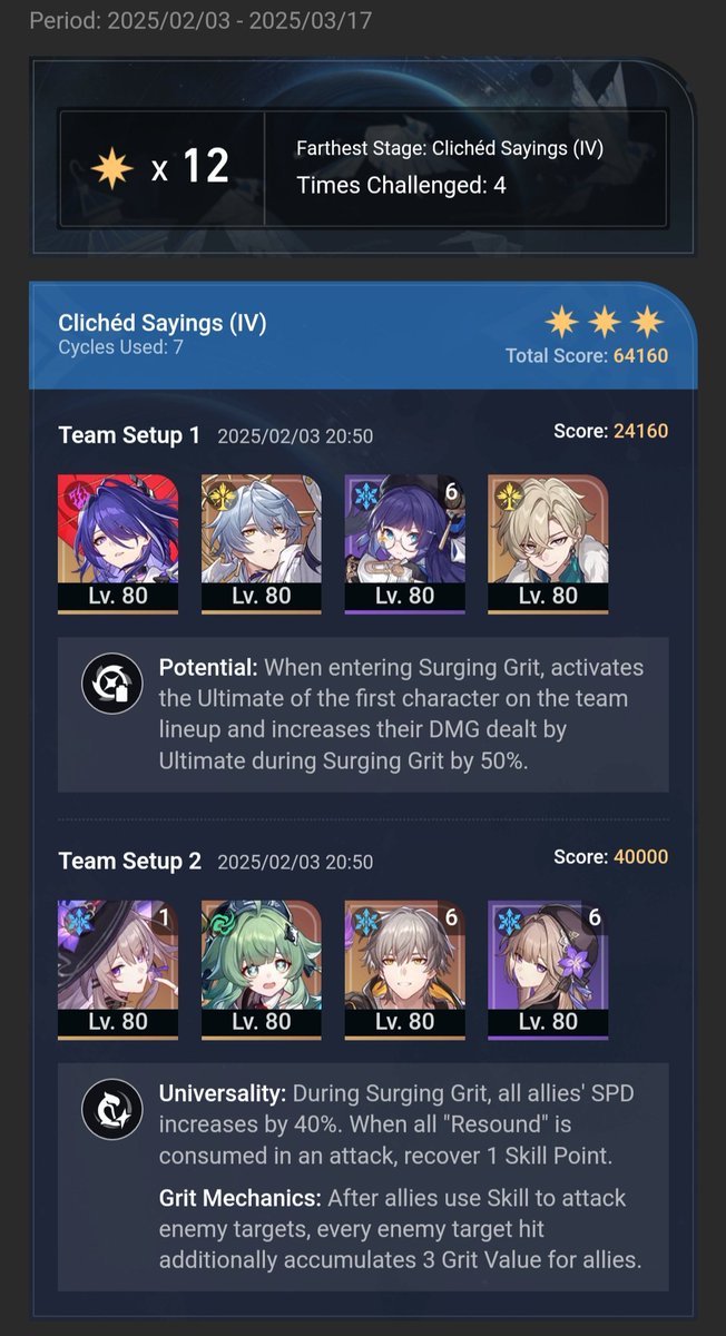 zeanmudrif's tweet photo. Pake The Herta E1S1 langsung dapat full score 😁
#HonkaiStarRail #hsr https://t.co/9rRB3Jl38q