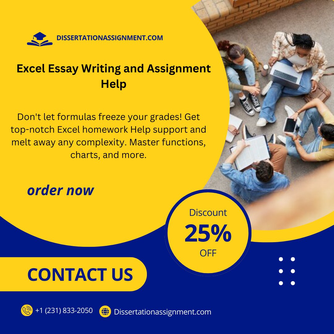 Payessaywriting's tweet image. #ExcelAssignmentHelp
#ExcelHomeworkHelpOnline
#ExcelForEssayWriting
#MicrosoftExcelForAssignments
#ExcelDataAnalysisAssignment
#ExcelForAcademicWriting
#ExcelEssayHelp
#ExcelForResearchAssignments
#ExcelForThesisWriting
#ExcelProjectHelpForStudents