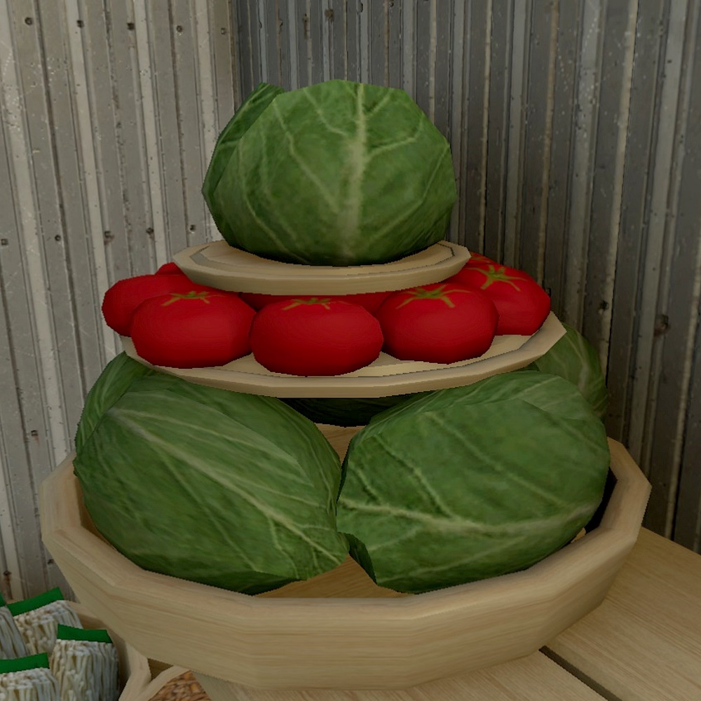 Mein Hoflädchen macht Fortschritte. 
Milchprodukte sind jetzt da und einige Dauer-Dekos, damit es nicht so leer aussieht.
Aber es gibt noch viel zu tun.
Meine anderen 3 Mods (Gärten, Produktion, Tardis) warten immer noch auf den Modhub-Test.