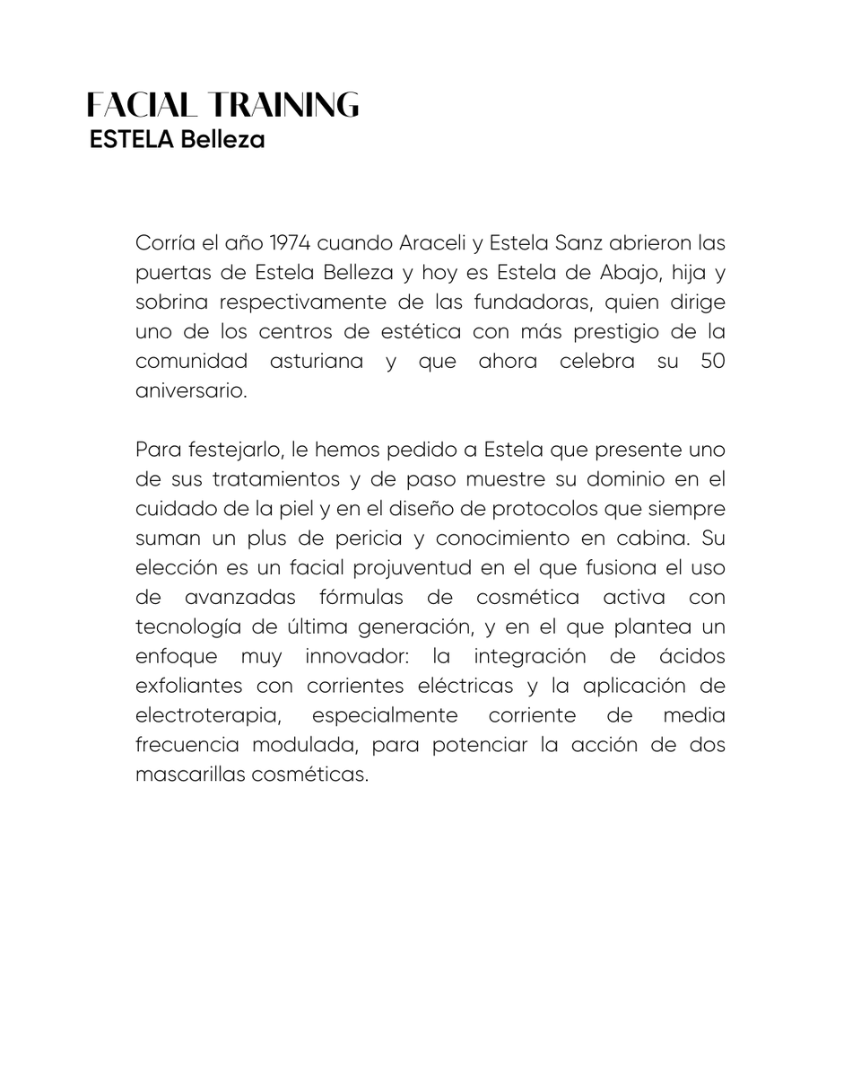 estelabelleza's tweet photo. ✨ ¡50 años de pasión por la belleza! ✨
Gracias a @nuevaesteticaES por destacar nuestro tratamiento Facial Training para el cuidado de la piel.
💆🏻‍♀️ Un placer compartir nuestra experiencia con profesionales de la estética.
#BellezaConCabeza #FacialTraining #TeCuidamos https://t.co/xMKLS2v8ve