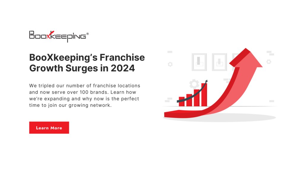 BooXkeeping's tweet image. BooXkeeping's franchise growth is surging! We tripled our number of franchise locations and now serve over 100 brands. Learn how we’re expanding and why now is the perfect time to join our growing network.bit.ly/3CzasuP
