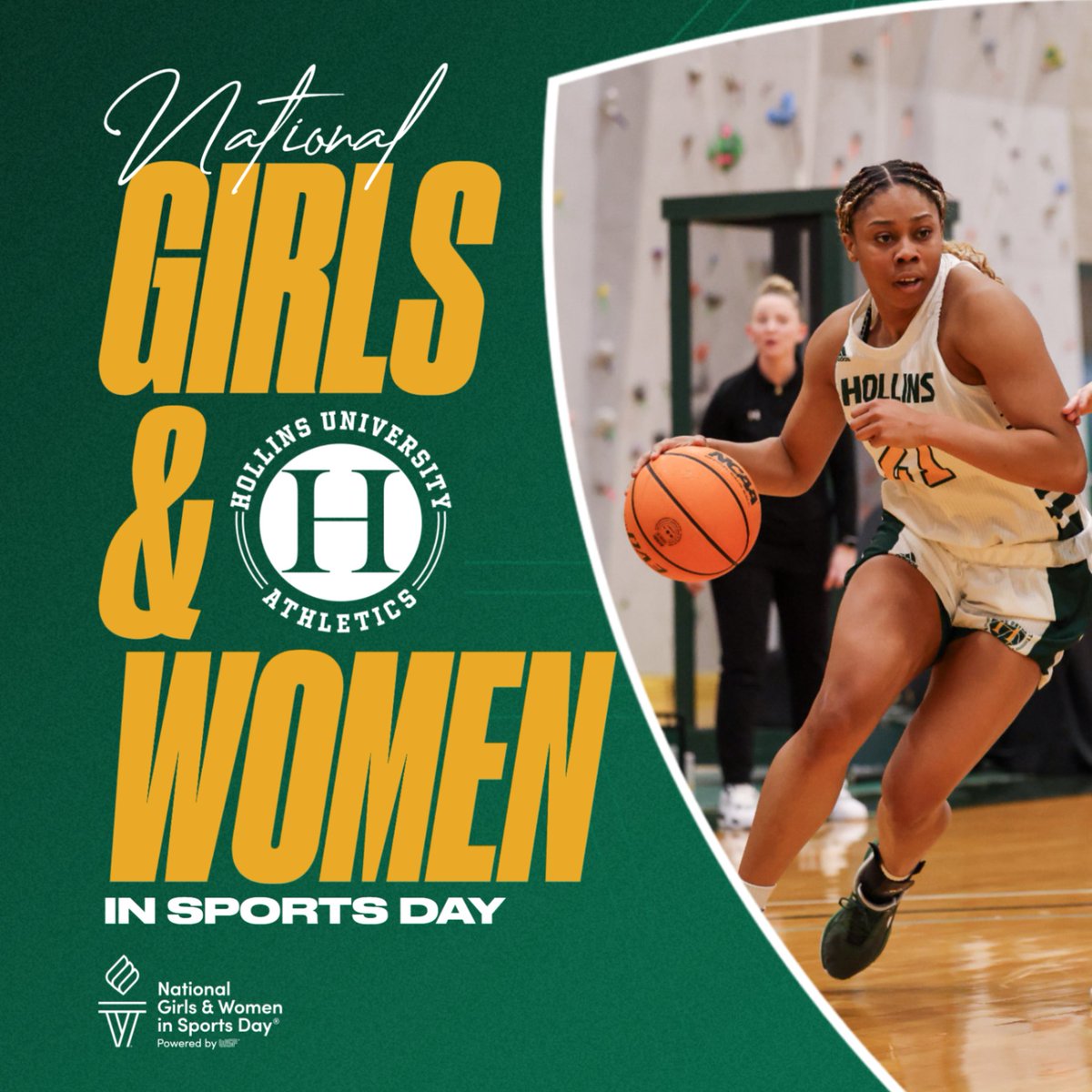 Today <a href="/hollinssports/">Hollins Athletics</a> celebrates the 39th annual National Girls &amp; Women in Sports Day (NGWSD). The confidence, strength and character gained through sports participation are the very tools girls and women need to become strong leaders in sports and life.
#MyHollins
