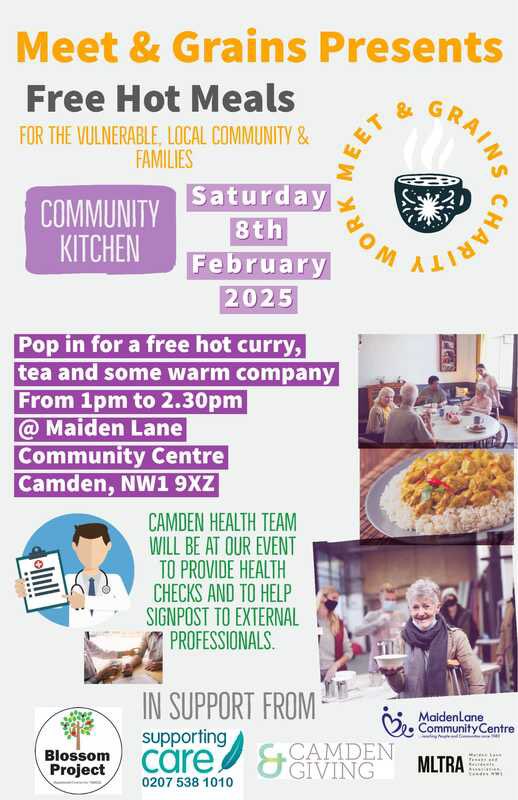 #Free hot Meal Sat 8th Feb, 1pm - 2.30pm <a href="/MLCCamden/">Maiden Lane Community Centre</a>