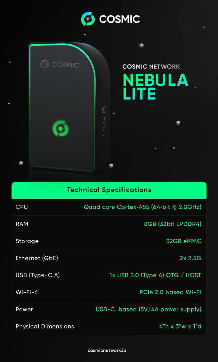 jimiFKNhendrix_'s tweet photo. Completely agree and that’s why $COSMIC is one of the strongest RWA plays right now.

✅ Hosted Nodes Program sold 500 units at 0.5 ETH each, generating 250 ETH (~$1.1M) in revenue.
✅ Nebula Lite waitlist sale just sold out 200 units in 4 days, bringing in $35K—and this is before public, B2B, and Web2 sales even begin.

This is scalable, revenue-generating adoption happening in real-time. The infrastructure is built, products are rolling out, and sales are proving demand.
