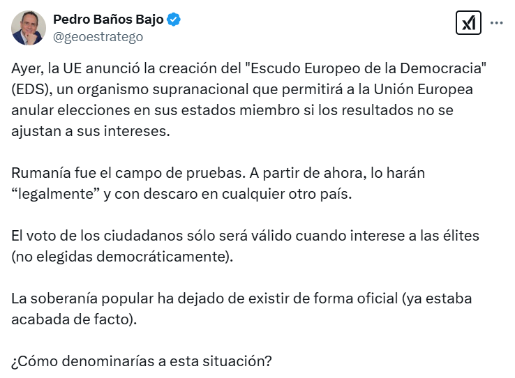 Anna_Guderian's tweet photo. Y se queda tan pancho con el bulo de que la UE va a anular elecciones si no le gustan los resultados, pero le sale rentable, si leéis los comentarios veréis que la mayoría de la gente se lo traga #BuloEstratego https://t.co/QH9JGUihGp