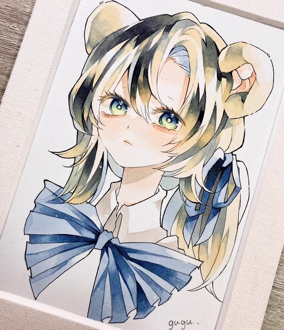 blueblue#コピック #アナログイラスト 