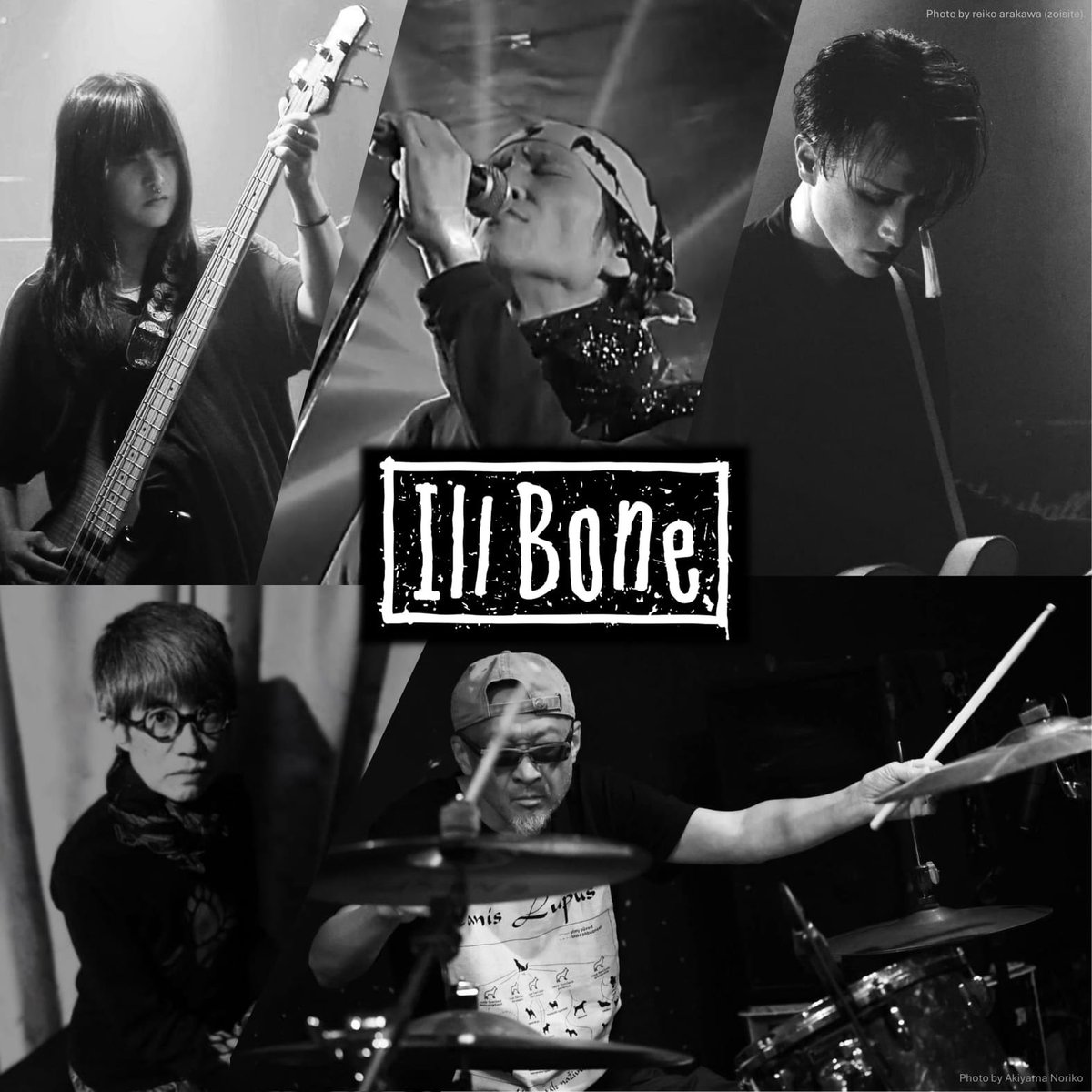 タコスケ加入後初ライブはこちらです。皆さまのご来場をお待ちしております。

NEW SPORTS SEMINAR vol.18 

2025/2/24(月祝) 
@高円寺ShowBoat 

開場/開演　18:00/18:30 
前売/当日　¥3,000/¥3,500 
(ドリンク代別)

 ■出演 
ILL BONE 
カラビンカ 
背前逆族