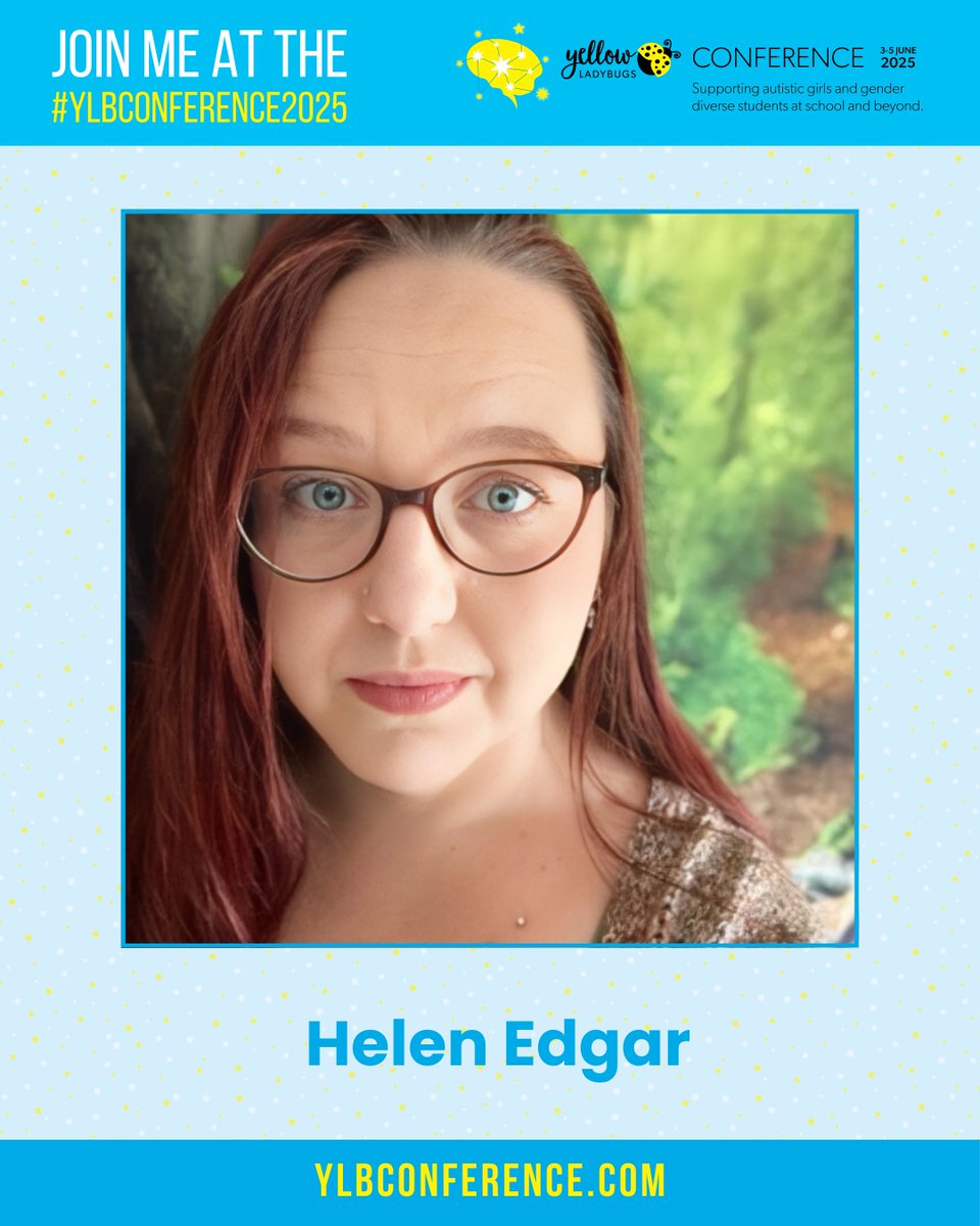 @Autistic Realms (@autisticrealms) on Twitter photo I’m excited to be presenting at the 2025 @yellowladybugs Conference, 3-5 June 2025.
I’ll be discussing Mapping the Monotropic Mind: An Introduction to This Autistic Thinking and Processing Style alongside <a href="/WennLawson/">Wenn B. Lawson</a>
Tickets:
ylb2025.vfairs.com
#YLBconference I’m excited to be presenting at the 2025 @yellowladybugs Conference, 3-5 June 2025.
I’ll be discussing Mapping the Monotropic Mind: An Introduction to This Autistic Thinking and Processing Style alongside <a href="/WennLawson/">Wenn B. Lawson</a>
Tickets:
ylb2025.vfairs.com
#YLBconference