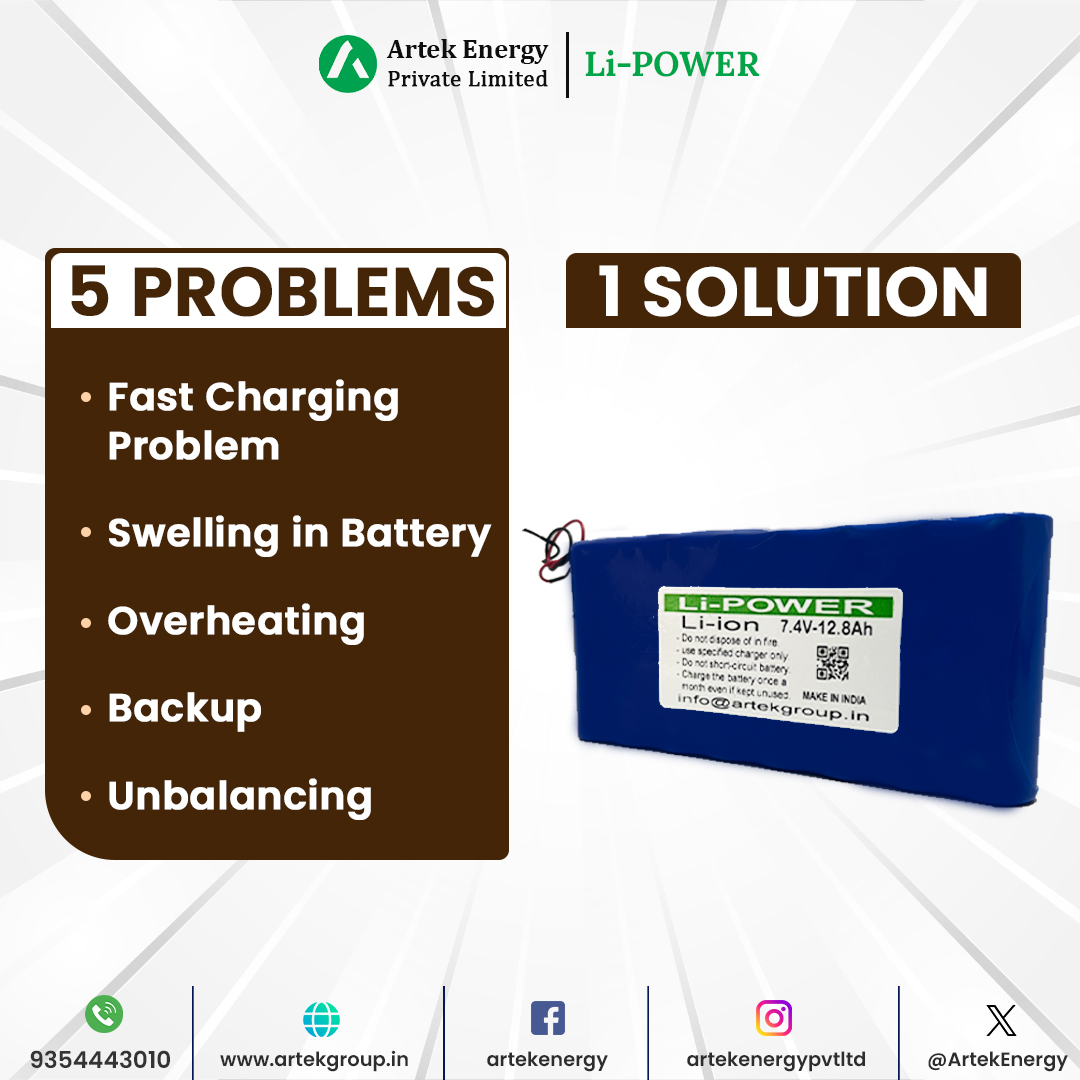 ArtekEnergy's tweet photo. Unlock the Power of the Future with Our Advanced Li-Power Battery Technology!
.
Call for Queries:
Visit: https://t.co/rR86gpsL1v
For more info, call us at +919354443010
.
#battery #lithium #power #artek #group #artekgroup #manufacturing #battery #noida https://t.co/9it1RqSbSQ