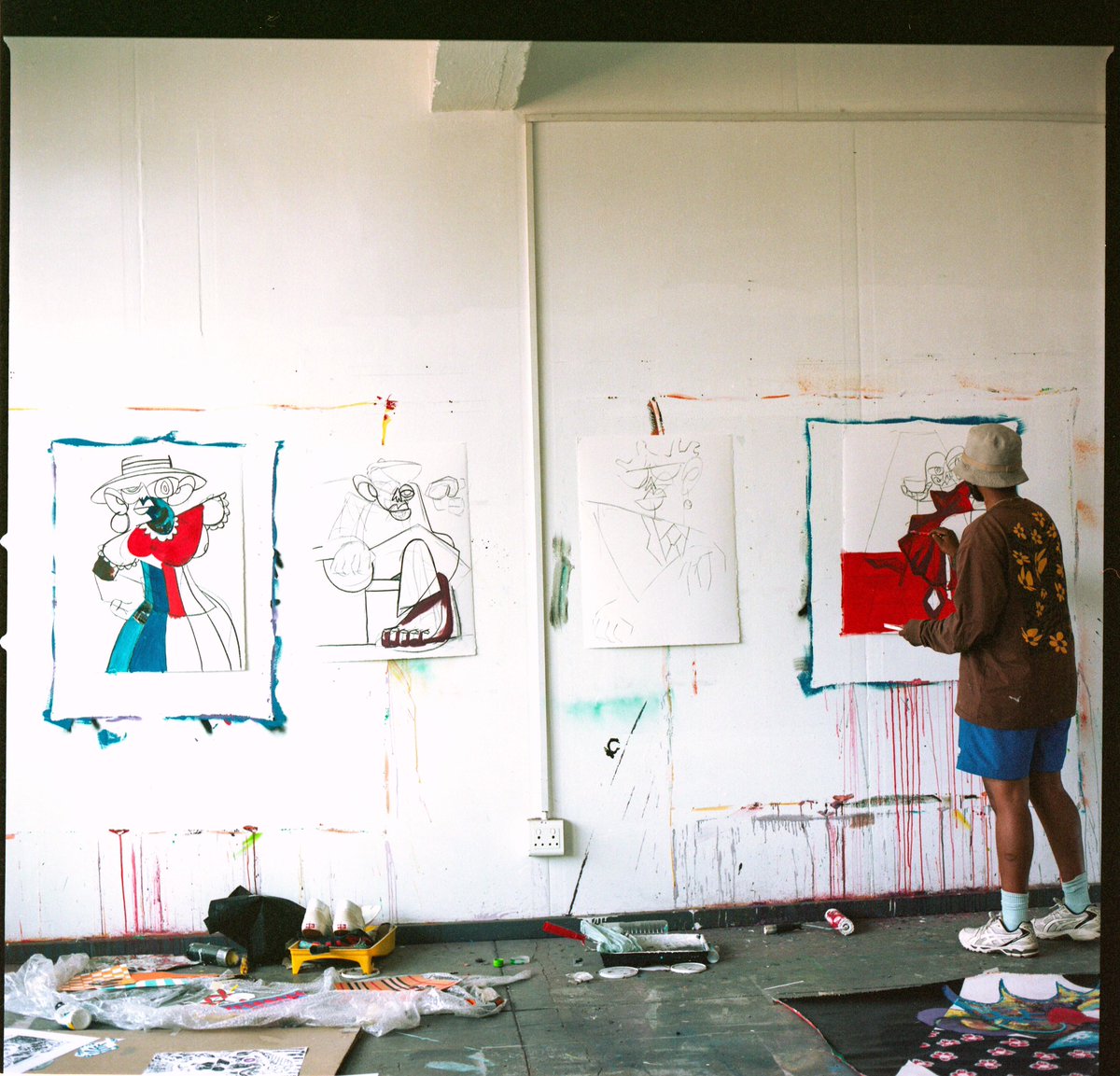 dirty_native's tweet photo. Ellis House Art Building, Studio (Circa. 2023) https://t.co/VIPa6uaoOe