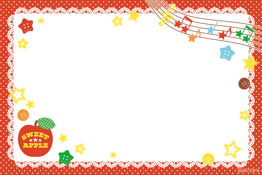i0723ris's tweet image. 🍎🎵🍏⭐️🍎🎶🍏