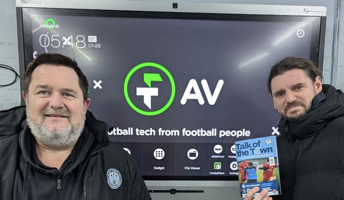 FT AV (@ftaudiovisualuk) on Twitter photo Great to be back <a href="/FCFleetTown/">Fleet Town FC</a> to provide them with a touchscreen to help with footage and tactical analysis. Kudos to <a href="/darrylevo/">Darryl Evans</a> and Charlie, very advanced in how they are using it to get their message over. Screens are for all levels, pro and non league <a href="/ComCoFL/">Combined Counties Football League</a>! Great to be back <a href="/FCFleetTown/">Fleet Town FC</a> to provide them with a touchscreen to help with footage and tactical analysis. Kudos to <a href="/darrylevo/">Darryl Evans</a> and Charlie, very advanced in how they are using it to get their message over. Screens are for all levels, pro and non league <a href="/ComCoFL/">Combined Counties Football League</a>!
