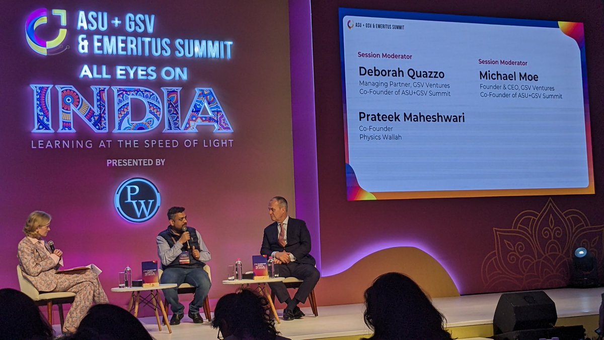AkshayiWeb's tweet image. #prateekmaheshwari in the house! and @PhysicswallahAP  joined online! #Physicswala @asugsvsummit @gsvventures