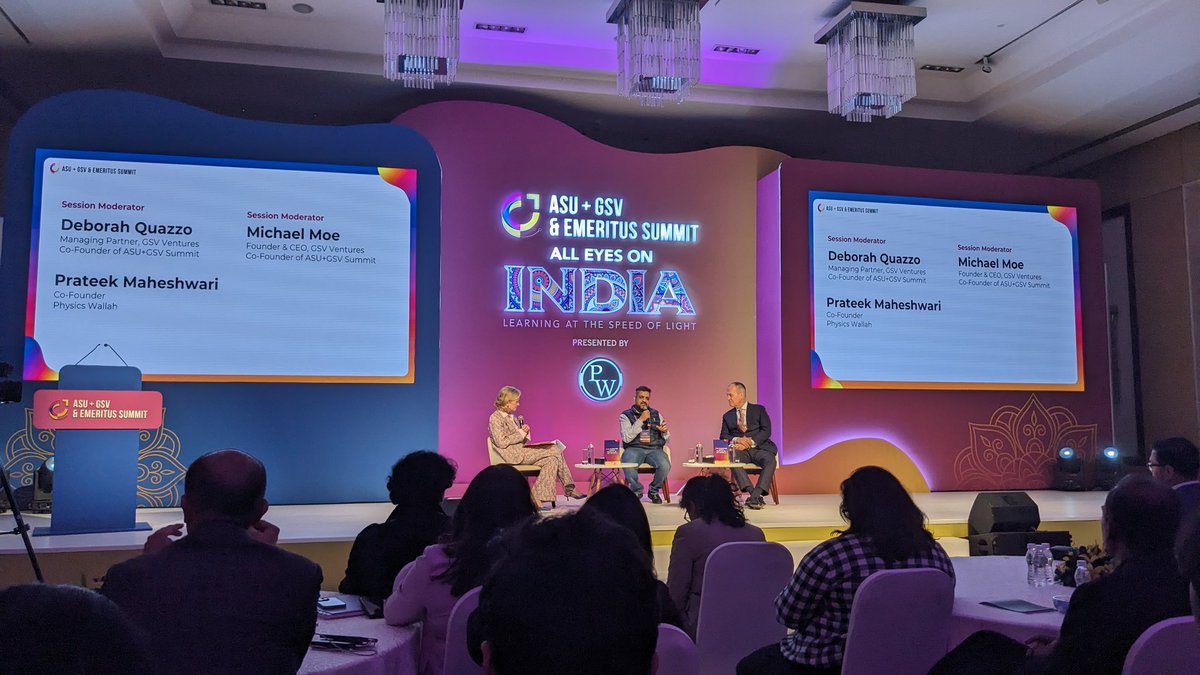 AkshayiWeb's tweet image. #prateekmaheshwari in the house! and @PhysicswallahAP  joined online! #Physicswala @asugsvsummit @gsvventures