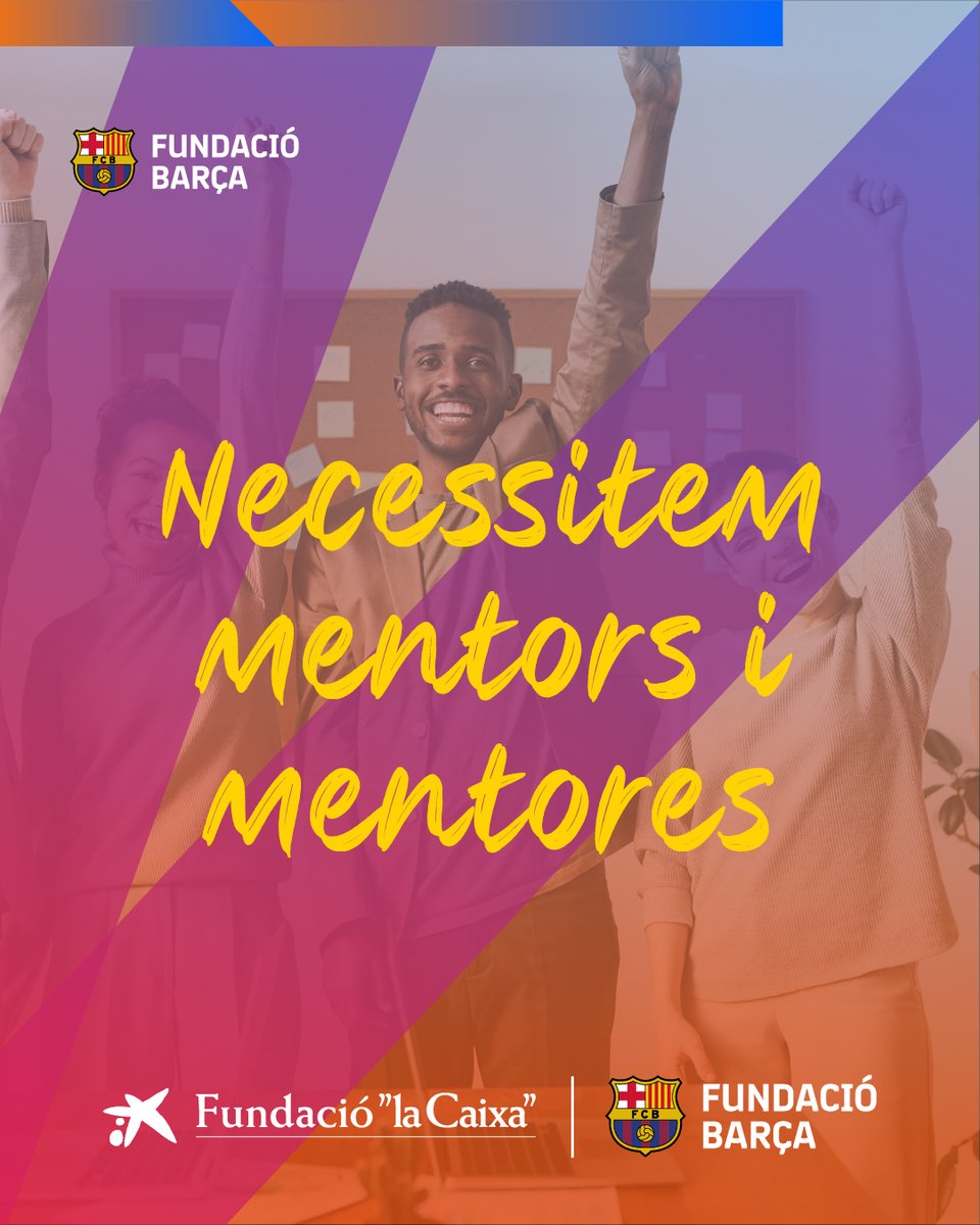 FundacioFCB's tweet photo. La mentoria és clau per a la inclusió dels joves extutelats. Ja hem començat les primeres formacions a mentors, però en calen més, sobretot a Tarragona, Lleida i Girona. 🟠

Anima’t i acompanya un jove del nostre projecte amb la @FundlaCaixa ! 
Inscriu-te: https://t.co/ZdG4D93O1W https://t.co/c6jNnpssBb