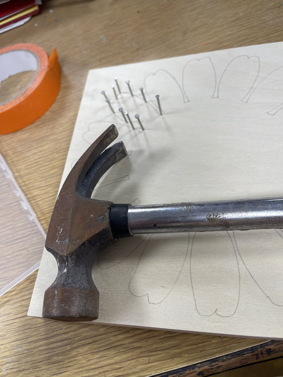 MariannaDeBolt's tweet photo. A lot of noise coming from the art room during 3rd hour- we are doing string art! #art #prideandexcellence, #ALLIN, #artteachers #scjrsrart #arted https://t.co/5x3X2kfJ7e