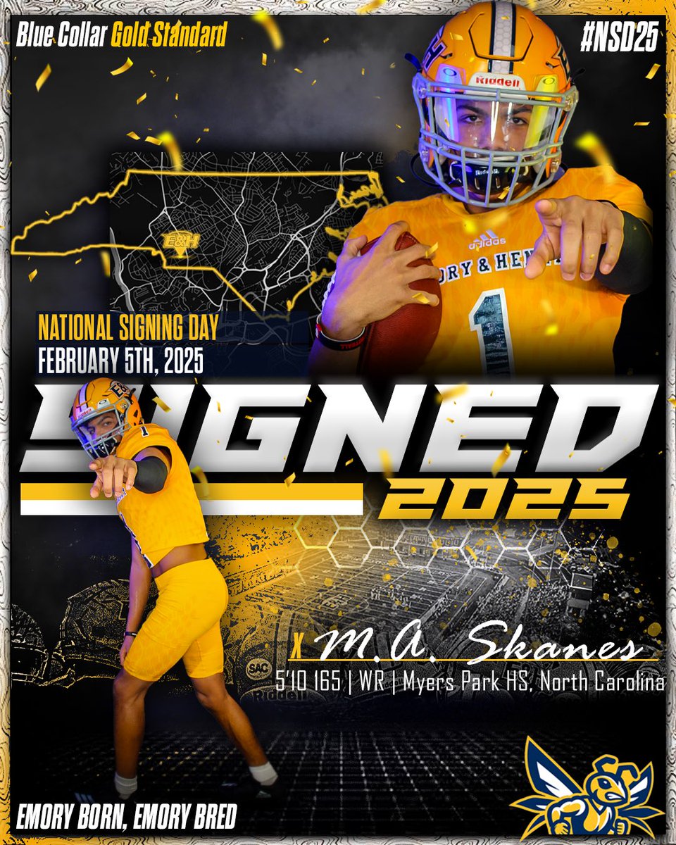 EmoryHenry_FB's tweet image. Newest addition to #Area26 🛸, Welcome Home 𝙈𝙖𝙪𝙧𝙞𝙖𝙣𝙜𝙚𝙡𝙤 “𝙈. 𝘼.” 𝙎𝙠𝙖𝙣𝙚𝙨❗️✍️

#GoWasps | #NSD25  
#BlueCollarGoldStandard