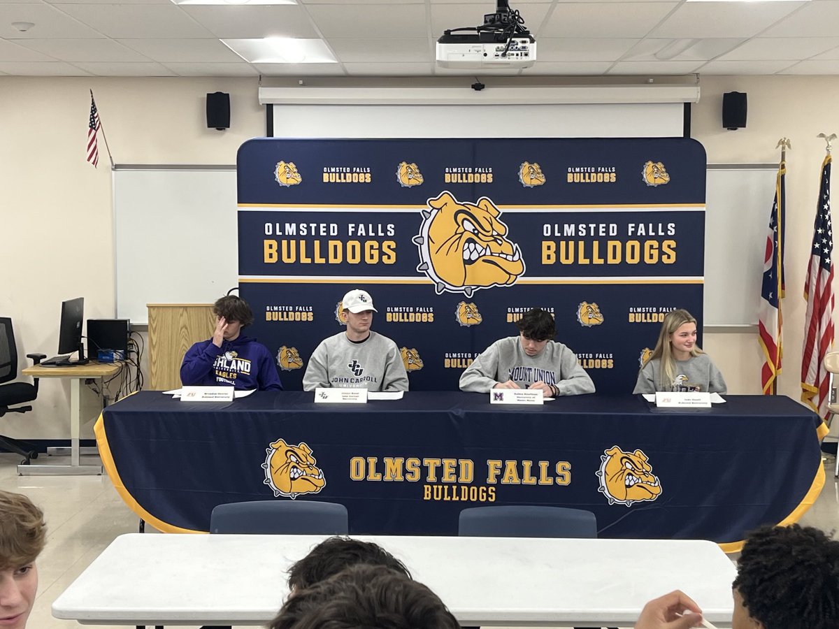 Leo Spagnola (@ofhsleospagnola) on Twitter photo Singing day at OFHS. All four have represented OF well on the field and the pitch. I can also state they have been good representation in the classroom and building as well. <a href="/mountunion/">Univ. of Mount Union</a> <a href="/AshlandUniversi/">Ashland University</a> <a href="/jcusports/">John Carroll Sports</a> Singing day at OFHS. All four have represented OF well on the field and the pitch. I can also state they have been good representation in the classroom and building as well. <a href="/mountunion/">Univ. of Mount Union</a> <a href="/AshlandUniversi/">Ashland University</a> <a href="/jcusports/">John Carroll Sports</a>