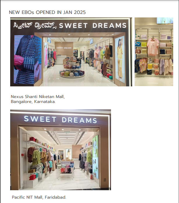 sachprat07's tweet photo. #SME #SDRETAIL #SDREAMS
Sweet Dreams (SD Retail) Monthly Update:
👉4 new EBOs opened in Jan. Total net EBO count stands at 44
👉Focus on expansion in South India with 6 EBOs added till Jan 25
👉H2 accounts to almost 70% yearly revenues, with majority in Q4 https://t.co/bIbJREDCeY