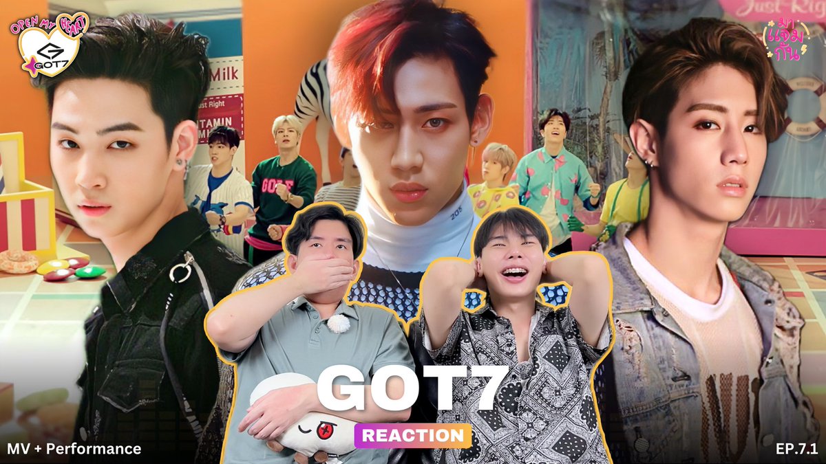 majamgunn's tweet photo. [Open My Heart] EP.7.1 GOT7 - Girls Girls Girls, A, Just right, If You Do, Hard Carry etc. | REACTION

🔗: https://t.co/mGmxyqWT7A

#GOT7 #갓세븐 
#OpenMyHeart #มาแจมกันreaction https://t.co/tWFEILfZUm