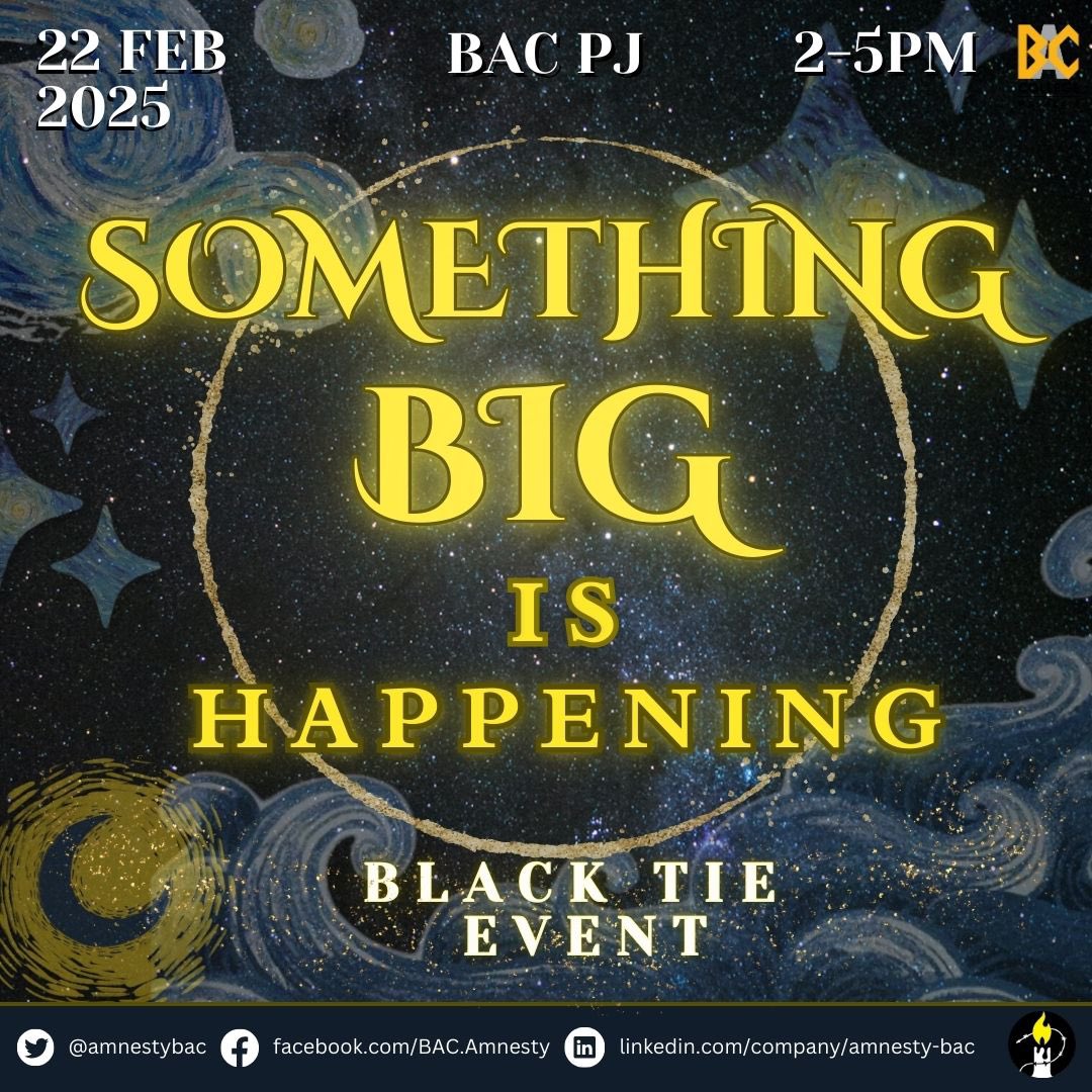 amnestybac's tweet photo. ✨🌟 Ready for a night that’s out of this world? 🌌✨

A magical evening, a cause that matters, and a chance to shine together for something bigger than ourselves. Trust us, you won’t want to miss this. 🌍💫👗👔

#amnesty #amnestybac #ComingSoon #NightUnderTheStars https://t.co/NlrDGLvRTy