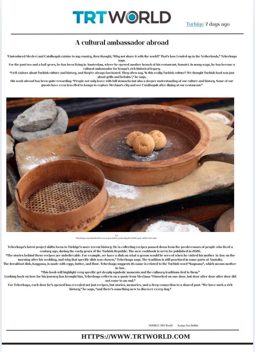 UlasTekerkaya's tweet image. 8600 yıllık ekmek yaptım 
#trtworld #ulastekerkaya #çatalhöyükmutfağı #neoliticbread #somatci