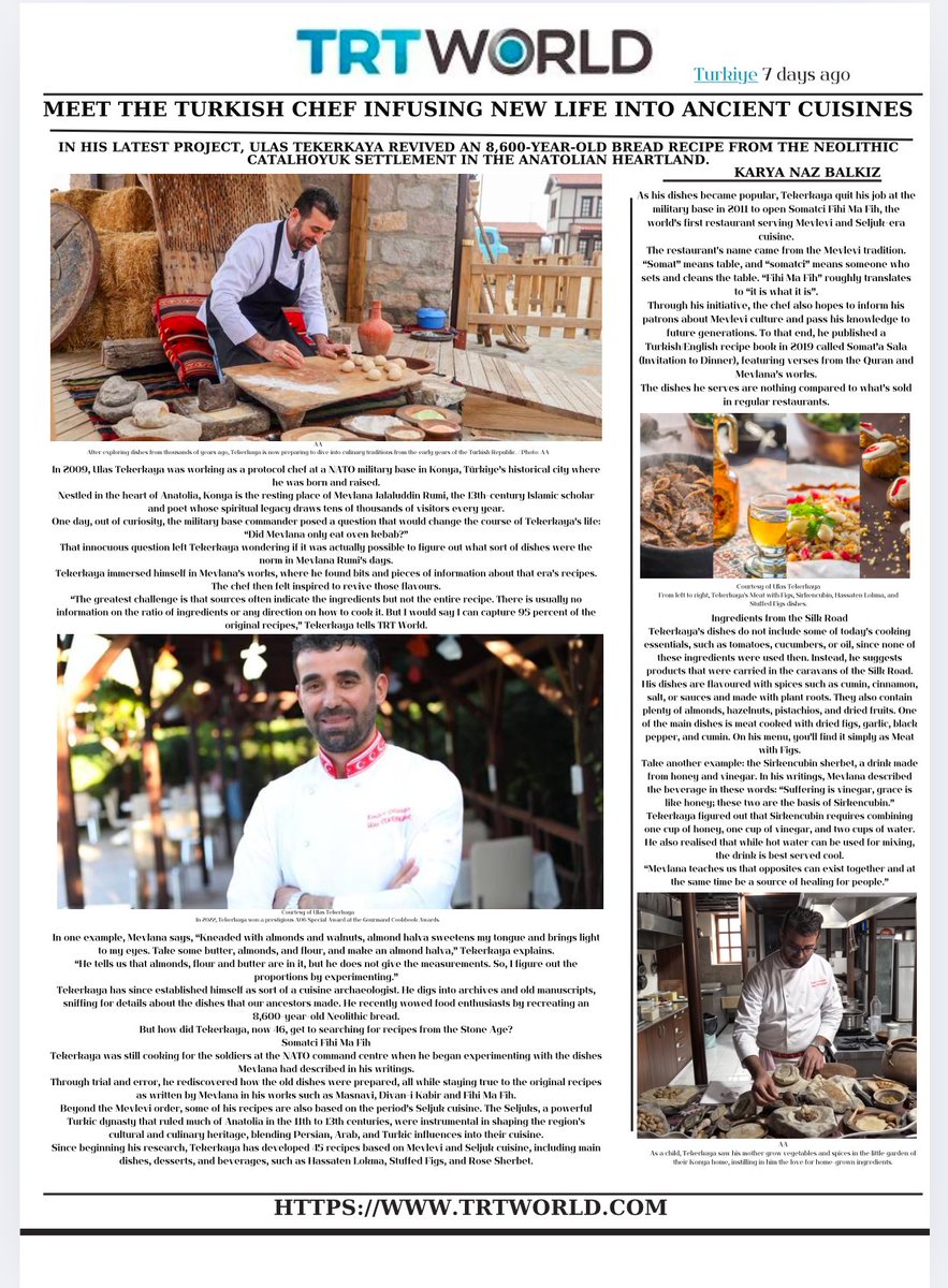 UlasTekerkaya's tweet image. 8600 yıllık ekmek yaptım 
#trtworld #ulastekerkaya #çatalhöyükmutfağı #neoliticbread #somatci