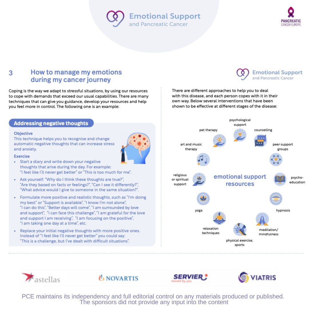 Coping with pancreatic cancer involves more than medical treatment. It also requires managing emotions effectively. Chapter 3 of the booklet, "Emotional Support and Pancreatic Cancer," provides strategies to help navigate this challenging aspect.

pancreaticcancereurope.eu/project/emotio…