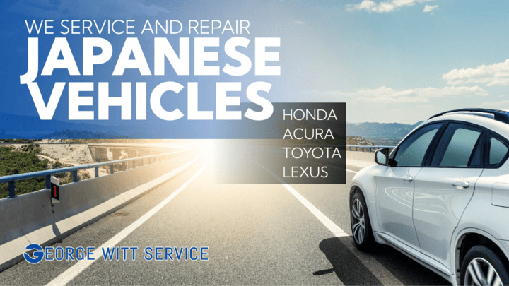 GWittService's tweet photo. We focus exclusively on Japanese cars: Honda, Toyota, Acura, and Lexus. Experience quality service at George Witt Service! https://t.co/tINb96Vrwh