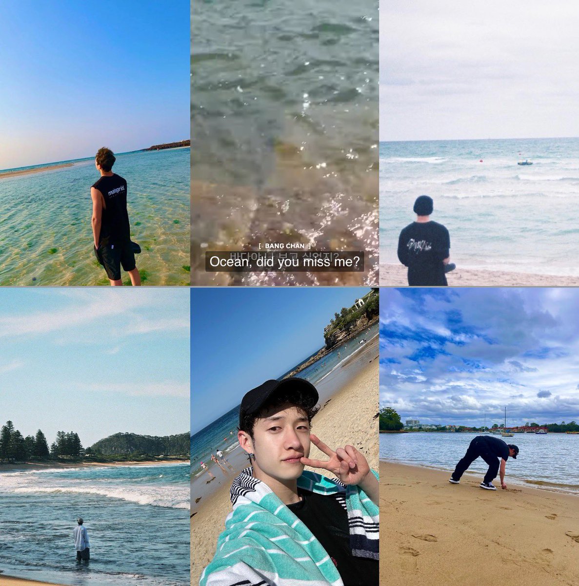beyondyasmin's tweet photo. 🐺: “ocean, did you miss me?”

BANG CHAN’S FONDNESS FOR THE OCEAN https://t.co/Gi2iopzJ9m