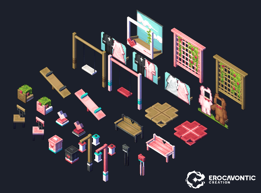 Valentine Furniture Pack 🌹

#Blockbench #Pixel #Minecraft #Minecraftbuilds