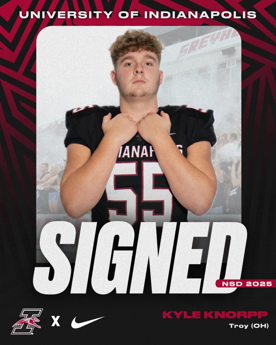 UIndy Football (@uindyfb) on Twitter photo Welcome 2⃣TheHound5⃣‼️
👤 <a href="/kyle_knorpp/">Kyle Knorpp</a>
🏈 Troy (OH)
🎞️ tinyurl.com/js8nkbkb
#GoHounds | #TogetherWeWin Welcome 2⃣TheHound5⃣‼️
👤 <a href="/kyle_knorpp/">Kyle Knorpp</a>
🏈 Troy (OH)
🎞️ tinyurl.com/js8nkbkb
#GoHounds | #TogetherWeWin