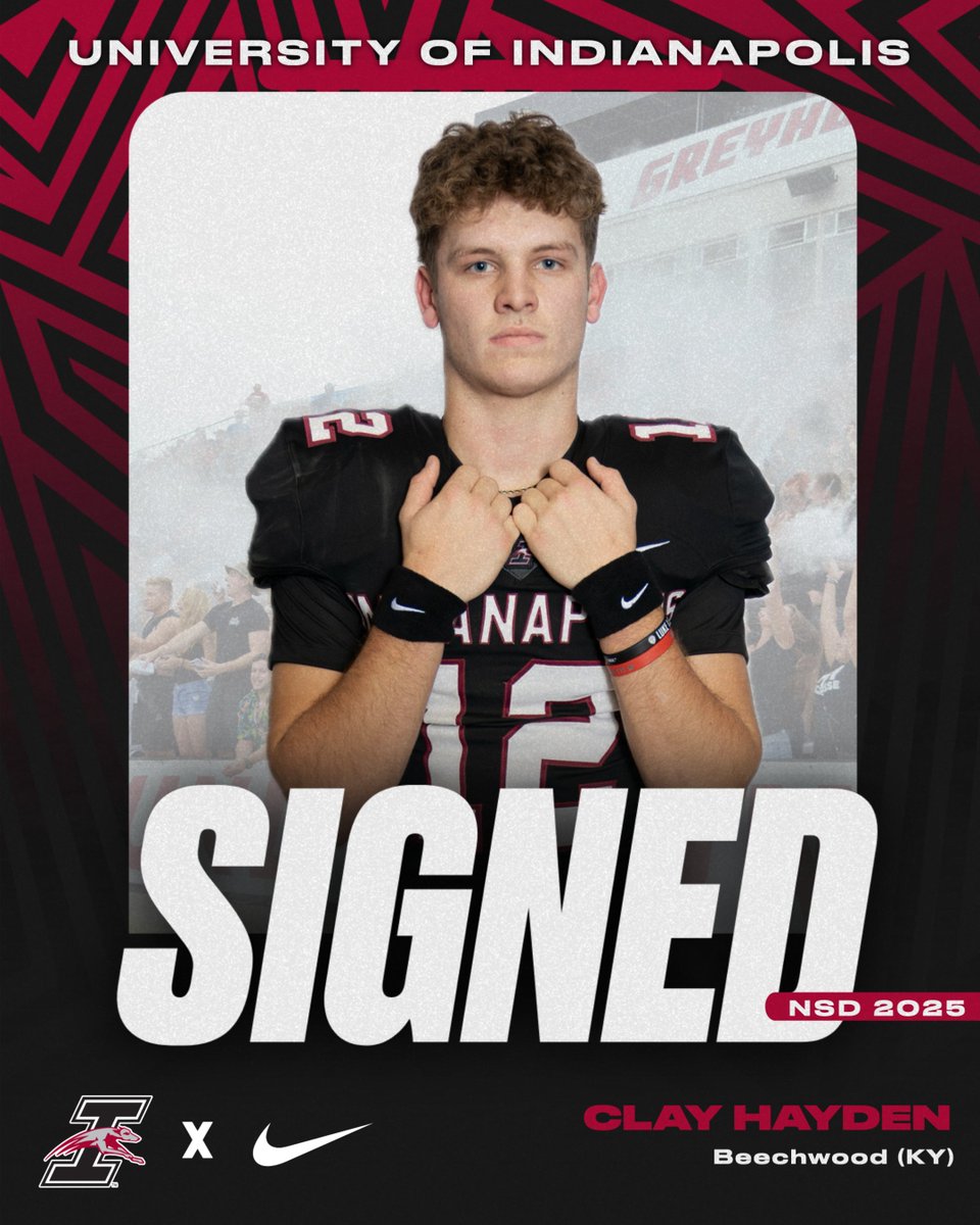 UIndy Football (@uindyfb) on Twitter photo Welcome 2⃣TheHound5⃣‼️
👤 <a href="/ClayHayden7/">Clay Hayden</a>
🏈 Beechwood (KY)
🎞️ tinyurl.com/45tkzkha
#GoHounds | #TogetherWeWin Welcome 2⃣TheHound5⃣‼️
👤 <a href="/ClayHayden7/">Clay Hayden</a>
🏈 Beechwood (KY)
🎞️ tinyurl.com/45tkzkha
#GoHounds | #TogetherWeWin