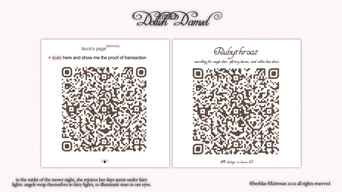 GIVEAWAY QR DECO 🍎❕

yorobun, kak vela mau giveaway katalog QR DECO ‘junkie’ dan ‘rubythroat’ untuk 4 orang pemenang 🍮⁉️ caranya :

— follow aku &amp; <a href="/queej/">️️ ️️️️ ️️ ️️ ️️</a> 
— retweet

🍒🥣 #zonauang