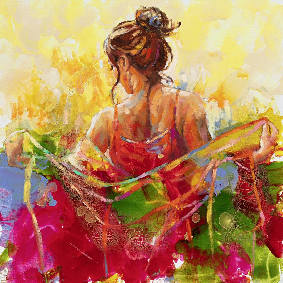 ArtFusion1's tweet photo. Join me (100 x 100cm) 
https://t.co/X8wgn26vH4 
#acryl #acrylic #canvas #colourful #doek #kleurrijk #painting #schilderij https://t.co/GXIiQeRAaS