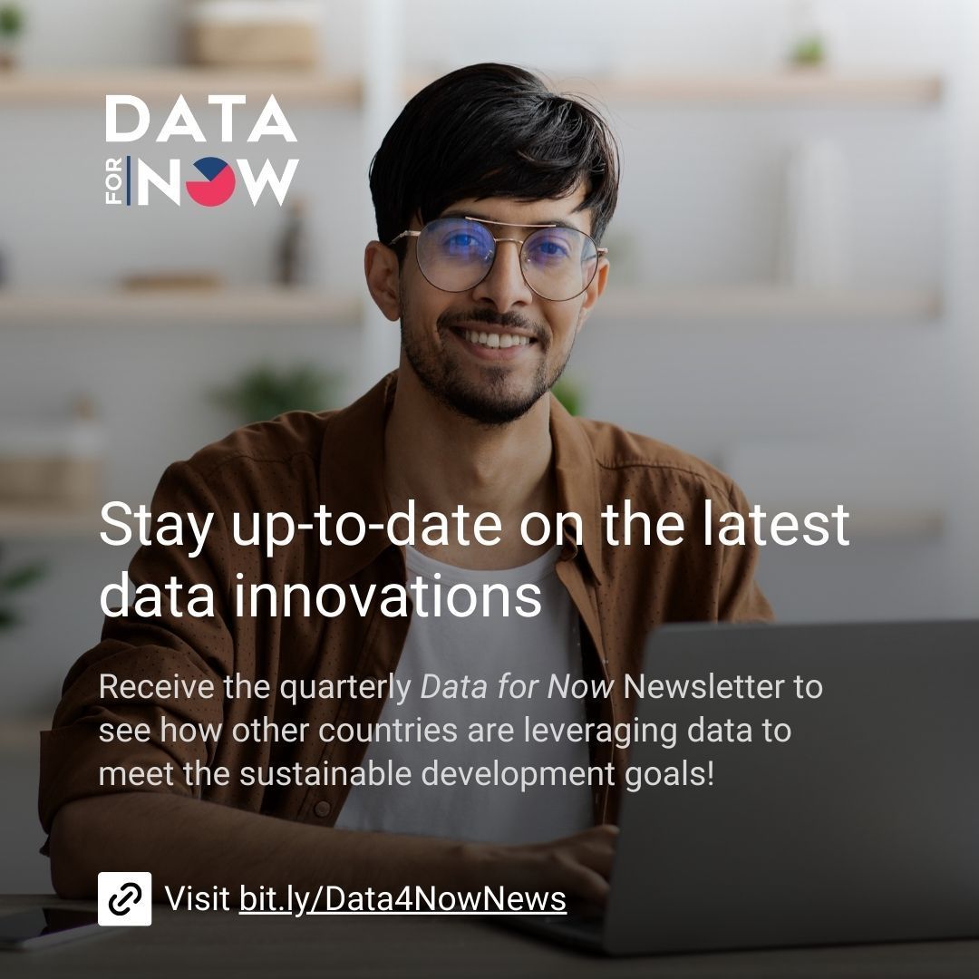 We are delighted to announce the launch of the #Data4Now quarterly newsletter!

Subscribe today to receive curated insights on data innovations, success stories, and resources advancing the #SDGs: buff.ly/4hDZ5AH