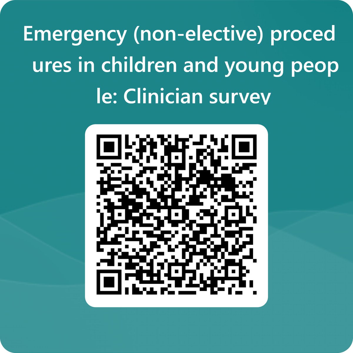 NCEPOD (@ncepod) on Twitter photo #emergencysurgery: Are you a surgeon or anaesthetist who operates on #CYP? If so, we would be interested in hearing your views in this short survey: bit.ly/4homo1A
<a href="/RCPCHtweets/">RCPCH</a> <a href="/RCSnews/">The Royal College of Surgeons of England</a> <a href="/asgbi/">ASGBI</a> <a href="/RCoANews/">Royal College of Anaesthetists</a> <a href="/Assoc_Anaes/">Association of Anaesthetists</a> <a href="/APAGBI/">APAGBI</a> <a href="/RCollEM/">Royal College of Emergency Medicine</a> <a href="/RCRadiologists/">The Royal College of Radiologists</a> <a href="/The_SBNS/">SBNS</a> <a href="/BPNA_org/">BPNA</a> #emergencysurgery: Are you a surgeon or anaesthetist who operates on #CYP? If so, we would be interested in hearing your views in this short survey: bit.ly/4homo1A
<a href="/RCPCHtweets/">RCPCH</a> <a href="/RCSnews/">The Royal College of Surgeons of England</a> <a href="/asgbi/">ASGBI</a> <a href="/RCoANews/">Royal College of Anaesthetists</a> <a href="/Assoc_Anaes/">Association of Anaesthetists</a> <a href="/APAGBI/">APAGBI</a> <a href="/RCollEM/">Royal College of Emergency Medicine</a> <a href="/RCRadiologists/">The Royal College of Radiologists</a> <a href="/The_SBNS/">SBNS</a> <a href="/BPNA_org/">BPNA</a>