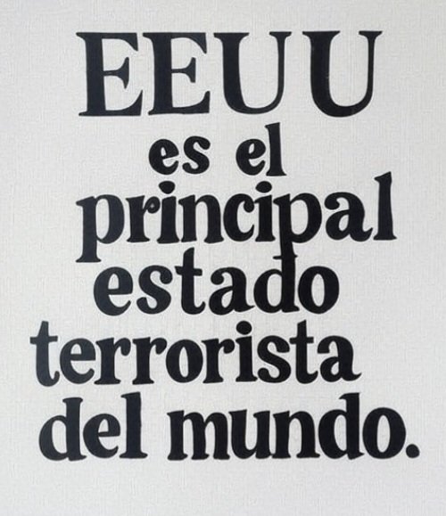 Aquí el verdadero enemigo de la humanidad. (No es ni #Cuba, ni Nicaragua, ni Venezuela)