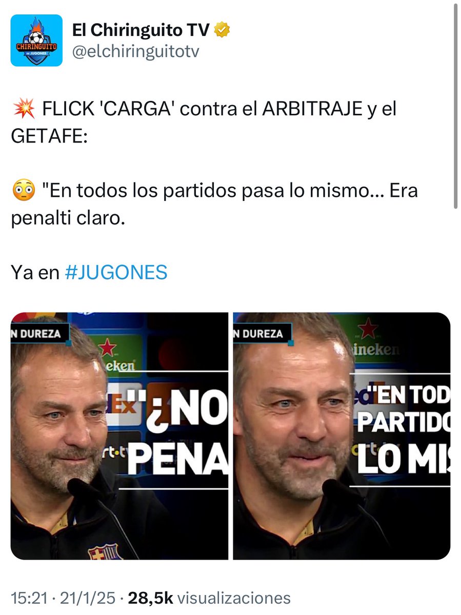 SrNaninho's tweet image. Lo cierto es que Hansi Flick encaja como anillo al dedo con el Barcelona.

Los dos representan la hipocresía.