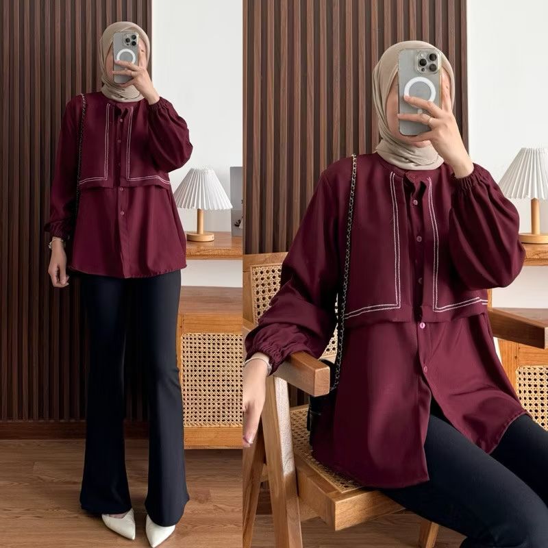 Dadansubagjaa's tweet photo. Cek DEEPA TRIANA BLOUSE SHAKILLA LAYER NEW dengan harga Rp50.000. Dapatkan di Shopee sekarang! https://t.co/x7HY3em2WC https://t.co/BorSsV8QqM
