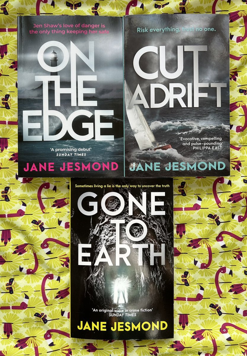 Locky_football's tweet photo. Recent #bookpost: thanks very much to @AuthorJJesmond for the copies of her Jen Shaw mystery series (#OnTheEdge, #CutAdrift and #GoneToEarth), which I won in a recent giveaway! Iโm looking forward to starting them soon. https://t.co/EagSfX3ClZ