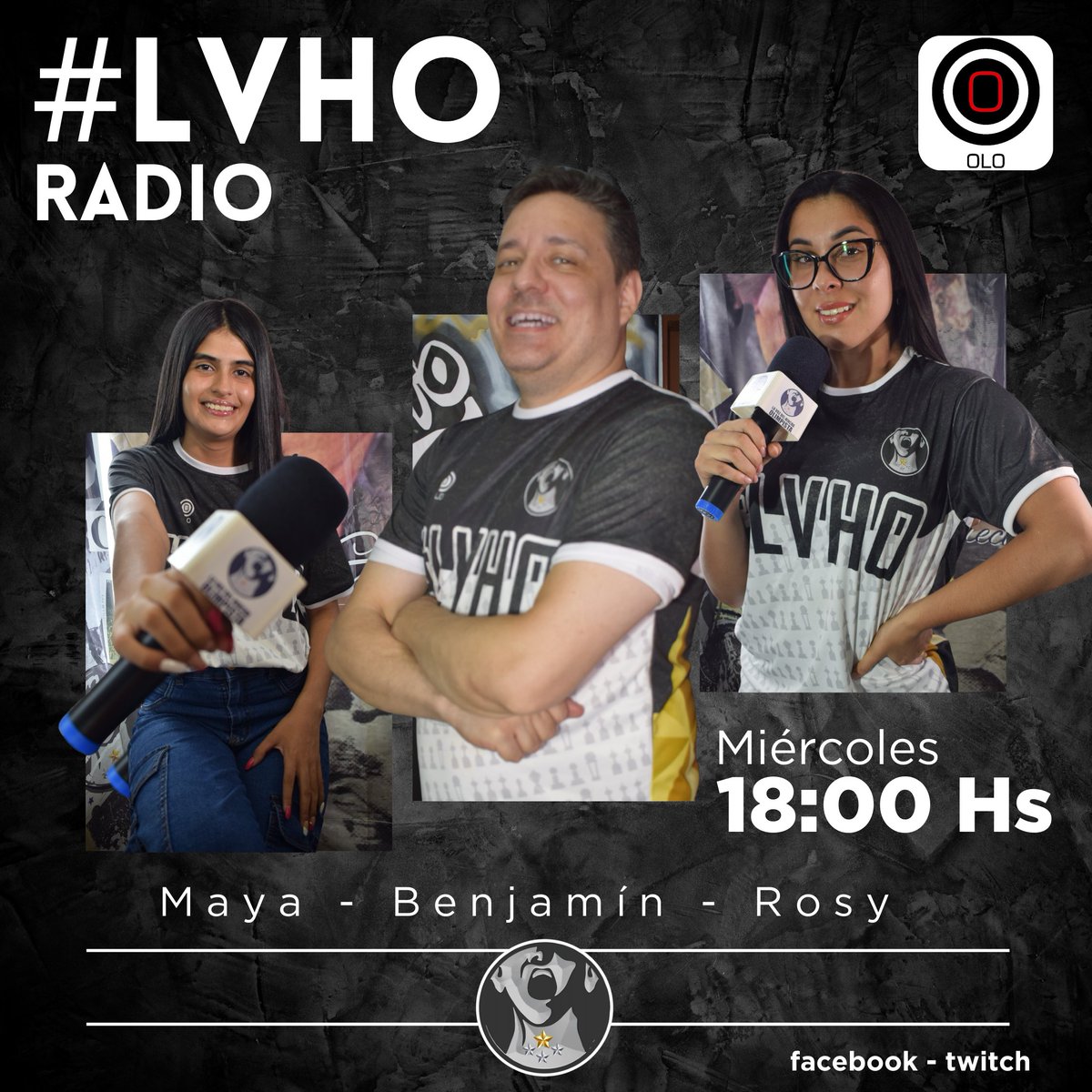 Vuelve #LVHO radio hoy, a partir de las 18:00 Hs 💻📲

Benja, Maya y Rosy te acompañaran todos los miércoles en esto que es tu programa 🗣

Tu espacio, tu programa 👌🏻