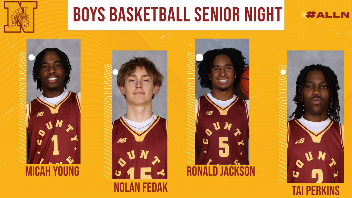 North Warriors AD (@northwarriorsad) on Twitter photo SENIOR NIGHT 2025
🏀 <a href="/WNWarriorHoops/">WNHS Boys Basketball</a> hosts Kilbourne
⏰ Frosh 430, JV 6, Sr Nite approx. 715, VAR 745PM
🎟️ westerville.hometownticketing.com/embed/all?tile… ($8/$7)
📺facebook.com/oh.report/
📣 <a href="/wn_cheerleading/">WNHS Cheerleading</a> <a href="/WNHSDrillTeam/">WarriorettesDrillTeamWNHS</a>
Congrats to our 4 Warrior Boys BB Seniors!
#ALLN 🏀 SENIOR NIGHT 2025
🏀 <a href="/WNWarriorHoops/">WNHS Boys Basketball</a> hosts Kilbourne
⏰ Frosh 430, JV 6, Sr Nite approx. 715, VAR 745PM
🎟️ westerville.hometownticketing.com/embed/all?tile… ($8/$7)
📺facebook.com/oh.report/
📣 <a href="/wn_cheerleading/">WNHS Cheerleading</a> <a href="/WNHSDrillTeam/">WarriorettesDrillTeamWNHS</a>
Congrats to our 4 Warrior Boys BB Seniors!
#ALLN 🏀