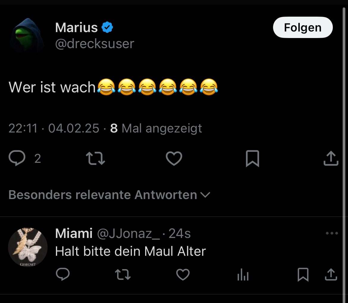Ich lass das so im Raum stehen
