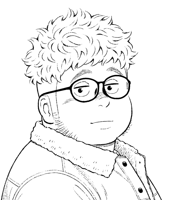 もさもさ男子。あんまり描いたことなかったタイプかも。 